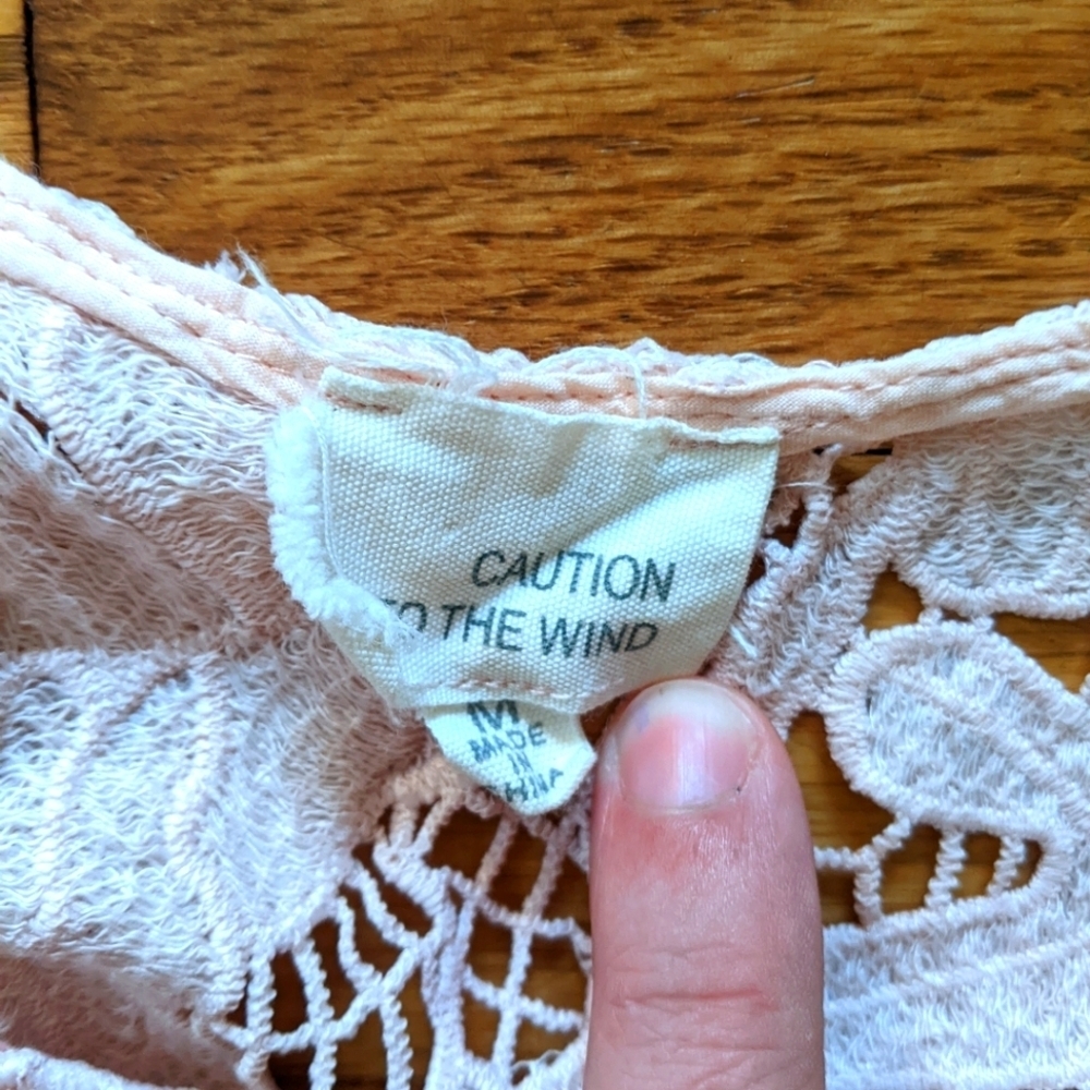 Caution to the Wind Lace Top - Picture 5 of 7
